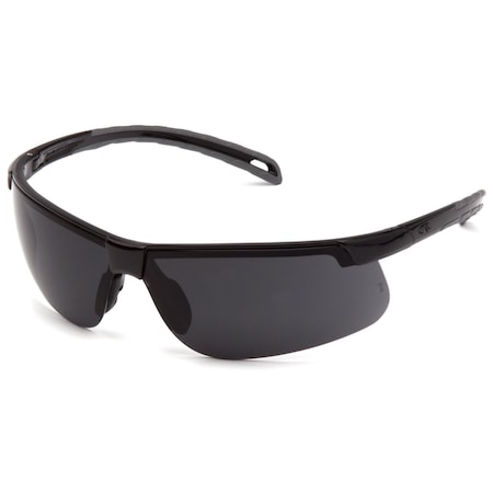 Pyramex Ever-Lite, Safety Glasses, Anti-Fog & Anti-Scratch, Dark Gray Lens, Black Frame, Half-Frame SB8623DT